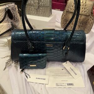 Brahmin Dayan Evergreen Kalopsia Bag with matching Anita wallet.  Authentic/NWT
